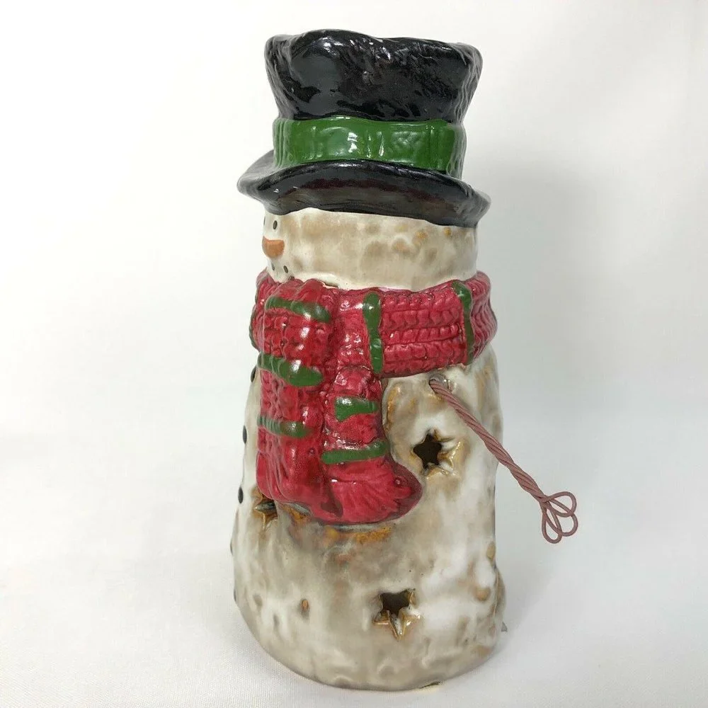 Yankee Candle Snowman Tealight Holder Top Hat‎ 6 IN